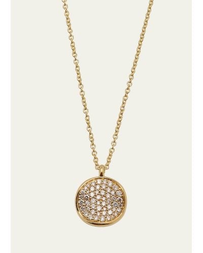 Ippolita Small Flower Pendant Necklace In 18k Gold With Diamonds - White