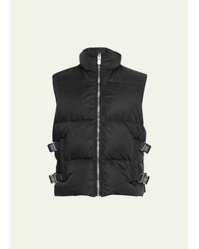 Givenchy 4g Buckle Puffer Vest - Black