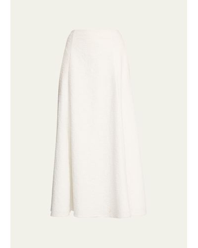 Anna Quan Liana Textured A-line Maxi Skirt - Natural