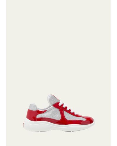 Prada America's Cup Low-top Sneakers - Red