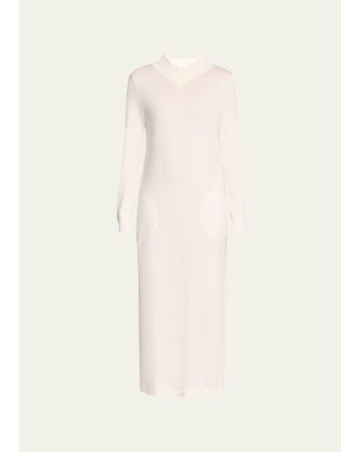 Hanro Loane Long-sleeve Cotton Nightgown - Natural