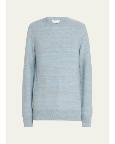 Gabriela Hearst Osian Wool Crewneck Sweater - Blue