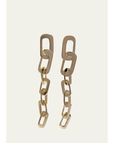 Bleecker and Prince Night Ceremony Gold Link Dangle Earrings - Natural
