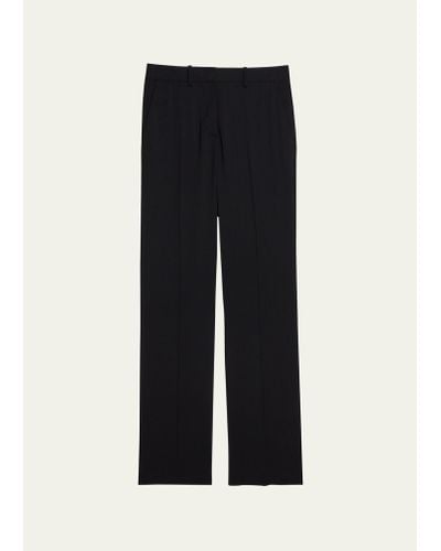 Helmut Lang Wool Flat Front Pants - Black