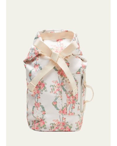 Simone Rocha Small Bow Tie Fashion Backpack - White