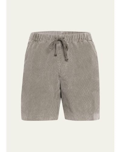 Save Khaki Pigment-dyed Corduroy Shorts - Gray