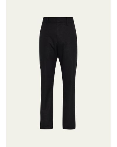 Givenchy Wool Pants With Side Crystal Embellishments - Black