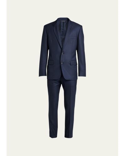 Loro Piana Modern-fit Wool Two-button Suit - Blue