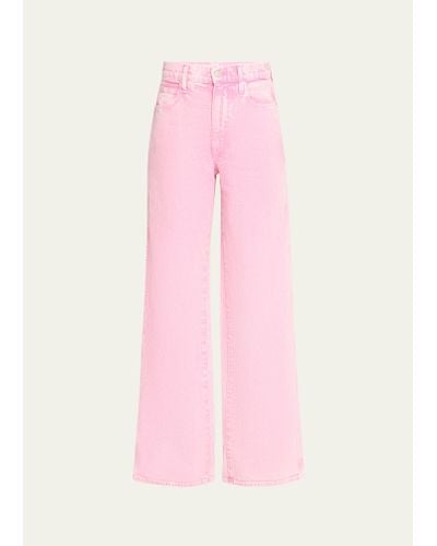 Amo Denim Frida Wide-leg Jeans - Pink