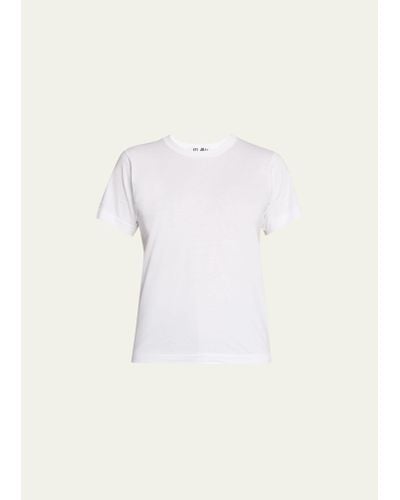 COMME DES GARÇONS PLAY Embroidered Heart And Invader Patch Cotton T-shirt - Natural