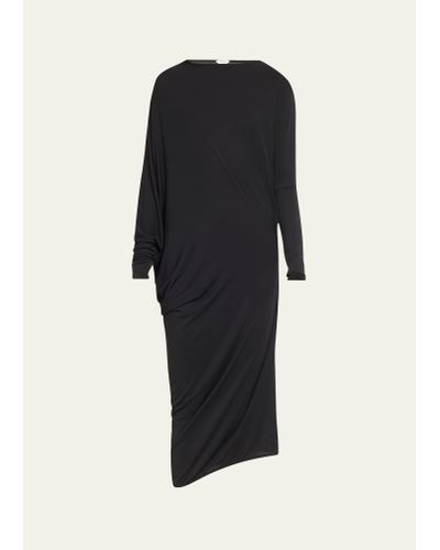 Wolford Long-sleeve Crepe Jersey Midi Dress - Black
