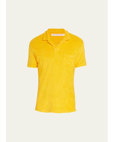 Orlebar Brown Towel Terry Polo Shirt - Yellow