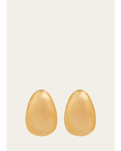 Ben-Amun 24k Gold Electroplate Clip-on Earrings - Natural