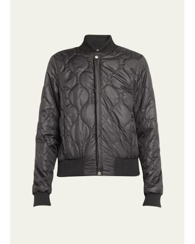 Bliss and Mischief Neil Quilted Bomber Jacket - Gray