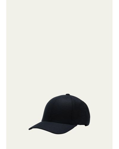 Varsity Headwear Wool 6-panel Baseball Cap - Black
