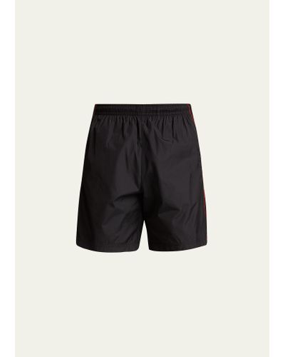 Alexander McQueen Logo Taping Swim Shorts - Black