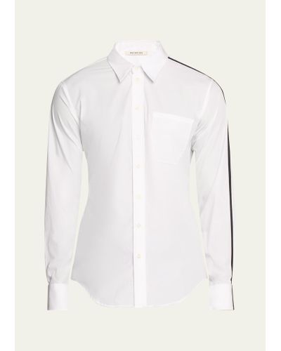 Peter Do Contrast Stripe Button-down Office Shirt - White