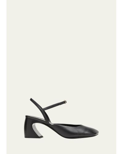 3.1 Phillip Lim Leather Comma-heel Leather Pumps - White