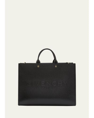 Givenchy Mini G Tote Bag In Leather - Black