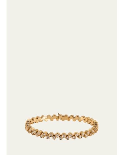 Viltier 18k Yellow Gold Clique Tennis Bracelet With Diamonds - Natural