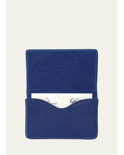 Graphic Image Magnetic Card Case - Blue