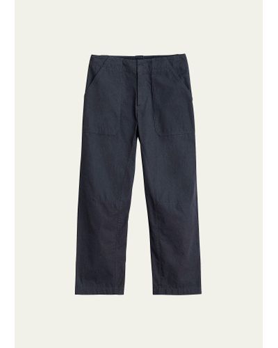 Rag & Bone Leyton Workwear Ankle Pants - Blue