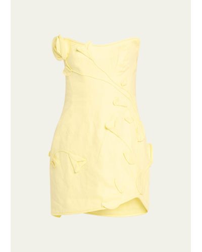 Zimmermann Matchmaker Rose Mini Dress - Yellow