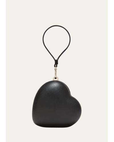 Simone Rocha Heart Micro Leather Crossbody Bag - Black