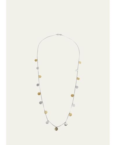 Ippolita Long Hammered Paillette Disc Necklace In Chimera - Natural