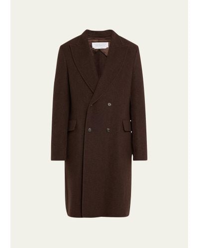 Gabriela Hearst Mcaffrey Double-face Recycled Cashmere Overcoat - Brown