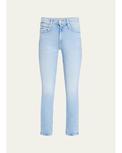 Mother The Mid-rise Dazzler Ankle Jeans - Blue