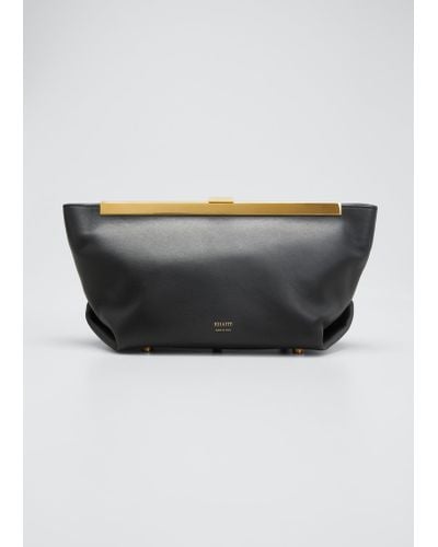 Khaite Aimee Framed Clutch Bag - Black