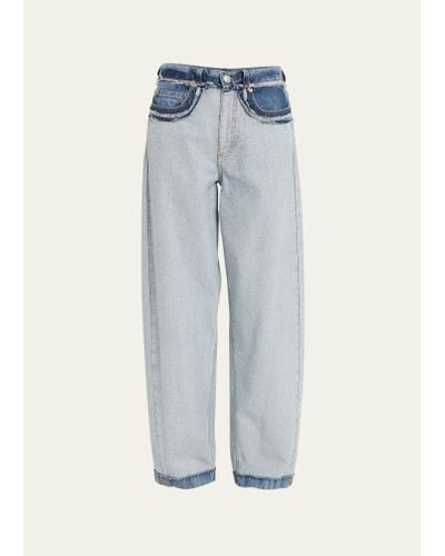 Marni Low-waisted Reverse Jeans - Blue