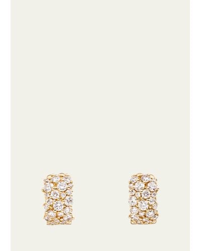Paul Morelli 18k Gold Large Diamond Confetti Huggie Earrings - Natural