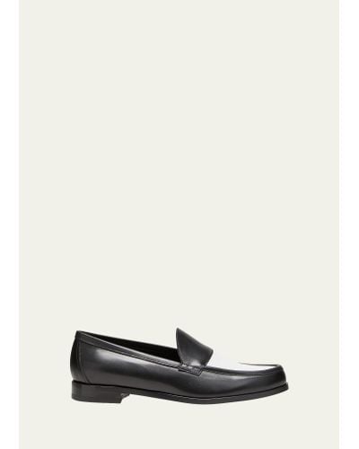 Pierre Hardy Hardy Colorblock Leather Loafers - White