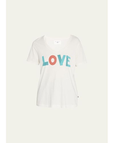 Sol Angeles Love V-neck T-shirt - Natural