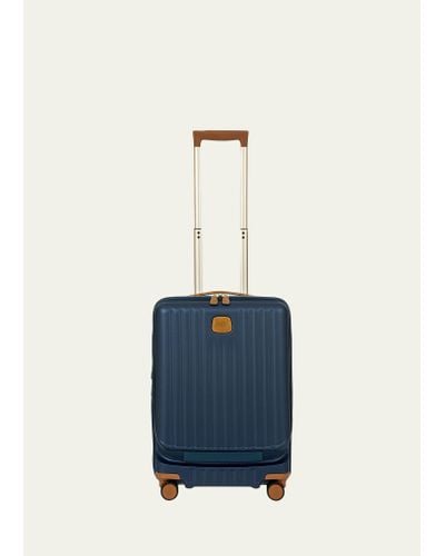 Bric's Capri 2.0 21" Spinner Luggage With Pocket - Blue