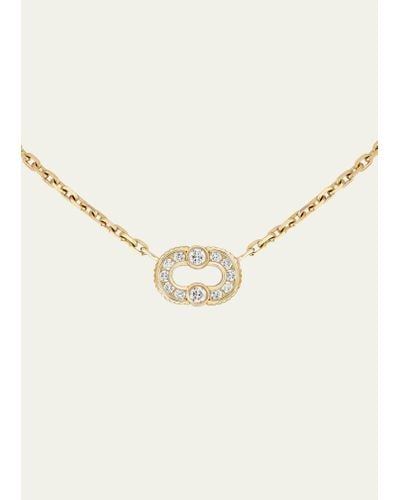 Viltier Magnetic Diamond Necklace In 18k Yellow Gold - Natural