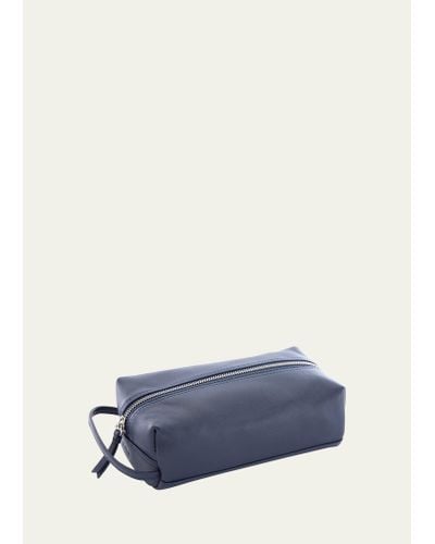 ROYCE New York Compact Toiletry Bag - Blue