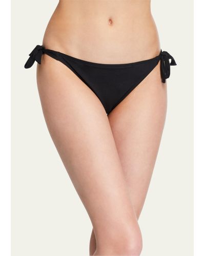 Lise Charmel Side-tie Eyelet Bikini Swim Bottoms With Narrow Sides - Black