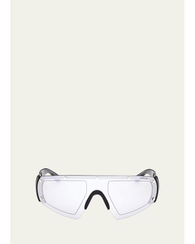 Moncler Cycliste Plastic Shield Sunglasses - Natural