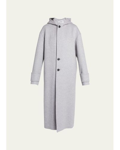 Loewe Wool And Cashmere Coat - Gray