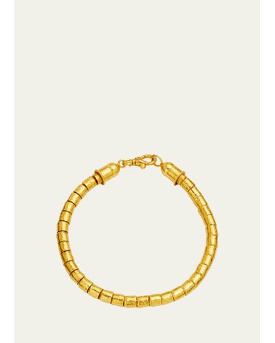 Gurhan All Around 24k Yellow Gold Beaded Bracelet - Metallic