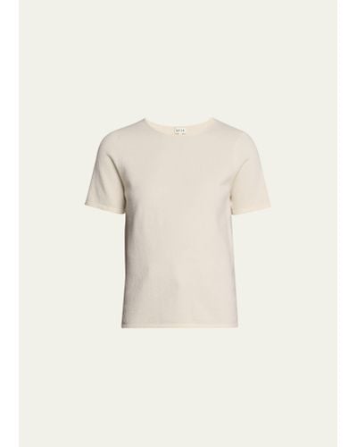 Kule The Sweet Cashmere-blend Short-sleeve T-shirt - Natural