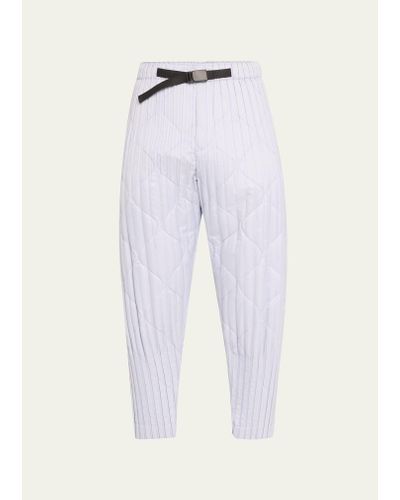 Homme Plissé Issey Miyake Quilted Ski Pants - White