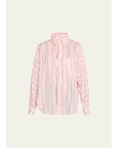Matteau Soft Classic Striped Shirt - Pink