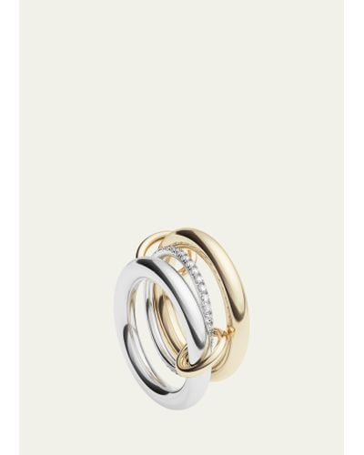 Spinelli Kilcollin Libra Two-tone Ring With Diamonds - White