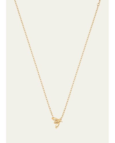 Sara Weinstock 18k Yellow Gold Queen Bee Extra Petite Pendant Necklace - Natural