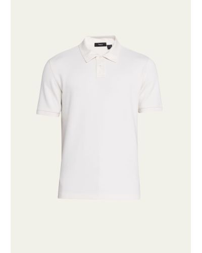 Theory Delroy Solid Polo Shirt - Natural