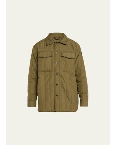 Canada Goose Quilted Black Label Overshirt - Green